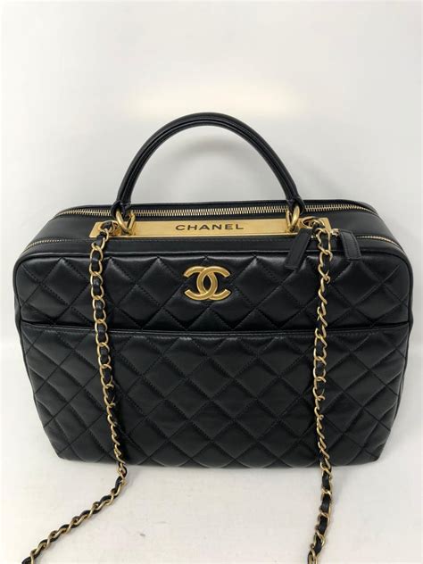 chanel large bowling bag|chanel vintage bowler bag.